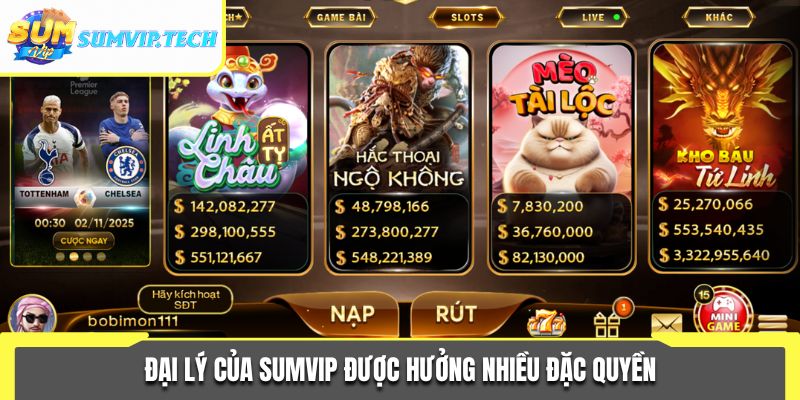 Đại Lý Sumvip 1 Đại lý của Sumvip được hưởng nhiều đặc quyền