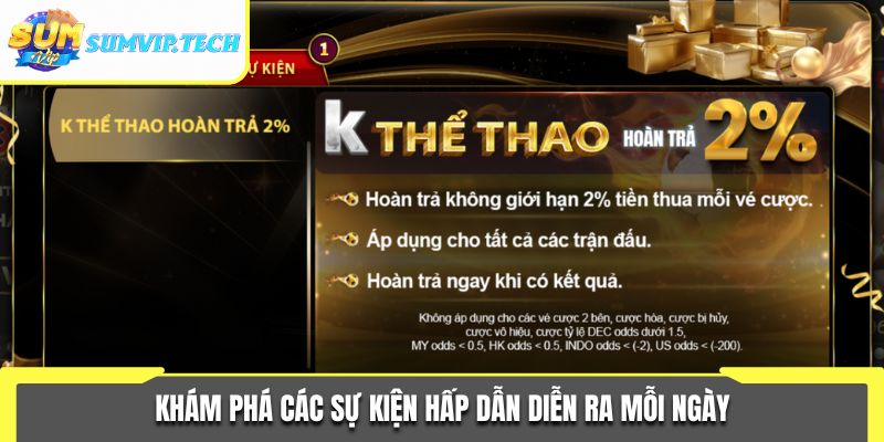 Khuyến Mãi Sumvip 2 Khám phá các sự kiện hấp dẫn diễn ra mỗi ngày